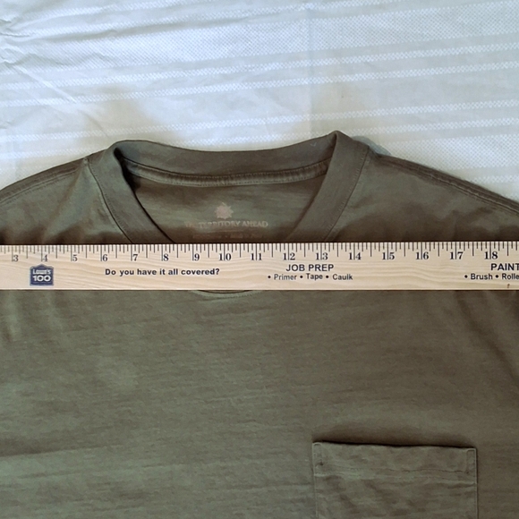 Territory Ahead T Shirt Mens XXL Pima 100% Cotton Short Sleeve Khaki Army Green - Picture 10 of 10